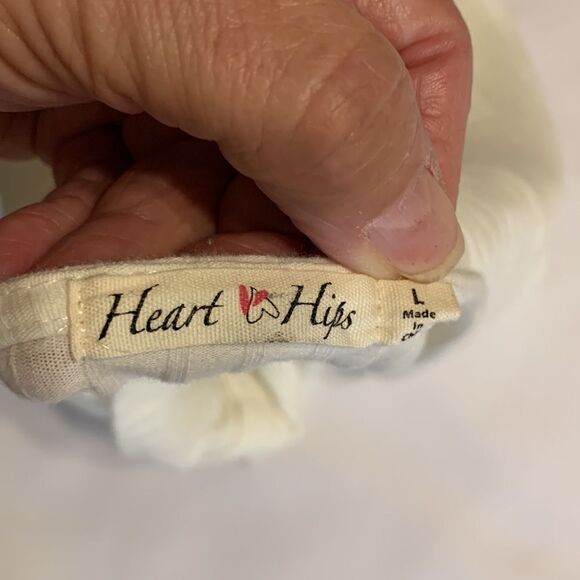 Heart & Hips Size Large Cropped long sleeve top - Picture 5 of 7